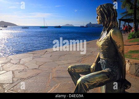 Brigitte Bardot sculpture. Buzios, Brazil. Stock Photo