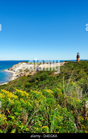 Gay Head Lighthouse, Aquinnah, Martha's Vineyard, Massachusetts, USA Stock Photo