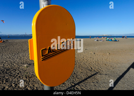 Callbox at Crissy Field, San Francisco Stock Photo