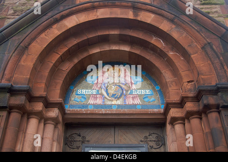 Detail of St Luke's Episcopal Church, Harlem, Manhattan, New York City Stock Photo