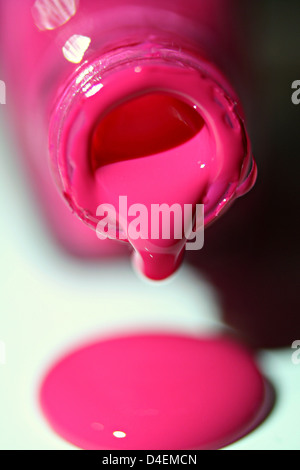 Nail Polish spilling Stock Photo