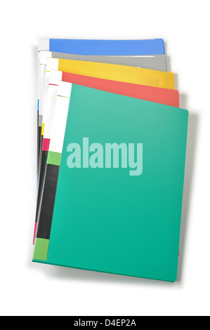 Colorful file folders Stock Photo - Alamy