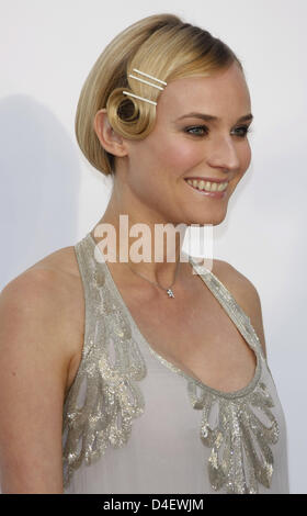 German actress Diane Kruger arrives at the amfAR Cinema Against Aids Gala at the 61st Cannes Film Festival in Cannes, France, 22 May 2008. Photo: Hubert Boesl Stock Photo
