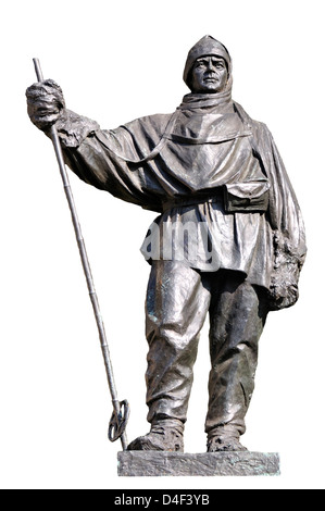 London, England, UK. Statue (by Kathleen Scott, the subject's daughter, 1915) of Captain Robert Falcon Scott Stock Photo