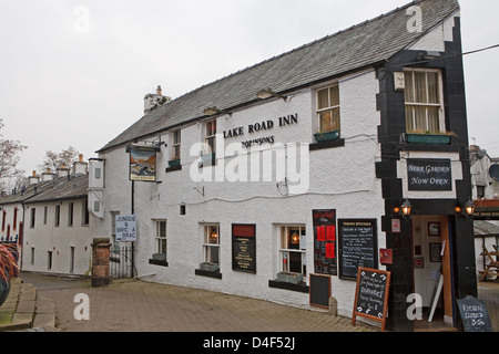 Lake Road Inn Restaurant and pub in Keswick in the Lake District Stock Photo