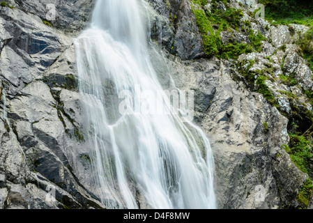 Rhaeadr-fawr (the big falls) of Aber Falls Snowdonia North Wales Stock Photo