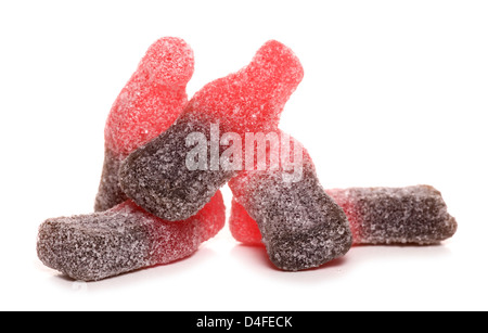 fizzy cola bottle sweets studio cut out Stock Photo