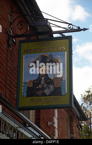 Mudeford, Dorset, UK. 13 March 2013. The Nelson Tavern at Mudeford ...