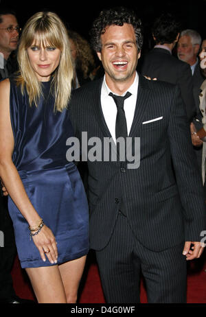 Actor Mark Ruffalo and wife Sunrise Coigney at the premiere of 'The ...