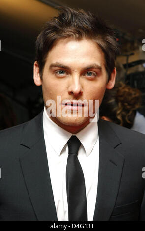 Canadian actor Kevin Zegers is pictured at the premiere of the movie 'Fifty Dead Men Walking' during the 2008 Toronto International Film Festival at Roy Thomson Hall, Toronto, Canada, 10 September 2008. Photo: Hubert Boesl Stock Photo