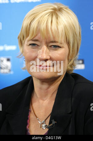 Director Kari Skogland is pictured at the press conference of the movie 'Fifty Dead Men Walking' during the 2008 Toronto International Film Festival at Hotel Sutton Place in Toronto, Canada, 10 September 2008. Photo: Hubert Boesl Stock Photo