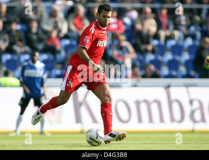 Cologne's Lebanese Roda Antar seen in action during the Bundesliga match Arminina Bielefeld vs Cologne at 'SchuecoArena' in Bielefeld, Germany, 20 September 2008. Bielefeld won the match by 2-0. Photo: Friso Gentsch Stock Photo