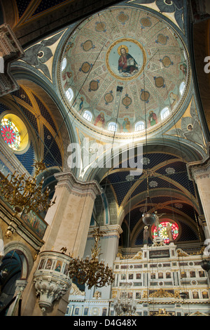 Türkei, Istanbul, Beyoglu, griechisch-orthodoxe Kirche Agia Triada, Innenraum Stock Photo