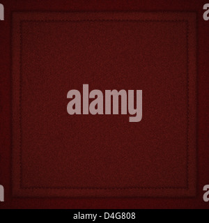 red abstract canvas background or rough pattern texture with seam and border Stock Photo