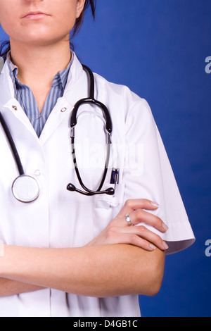 Doctor and nurse with crossed arms Stock Photo - Alamy