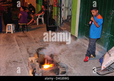 Sancocho .Calle Maturin in MEDELLIN .Department of Antioquia. COLOMBIA Stock Photo