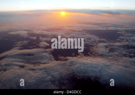 Sunset sky with clouds, Turkey, Western Asia Stock Photo