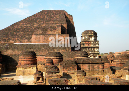 India, Bihar, Nalanda temple  Stock Photo