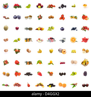Collage Fruits Stock Photo