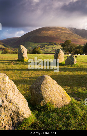 Castlerigg Stone Circle in the Lake District National Park, Cumbria, England. Autumn (October) 2012. Stock Photo