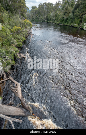 The spectacular Huon river and forest near Geeveston Tasmania. Stock Photo