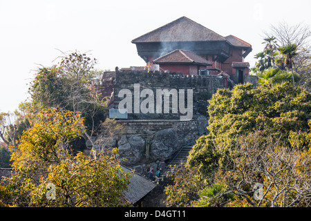 Prithbhinarayan or Prithvinarayan Hindu Temple, Gorkha Durbar, Gorkha, Nepal Stock Photo