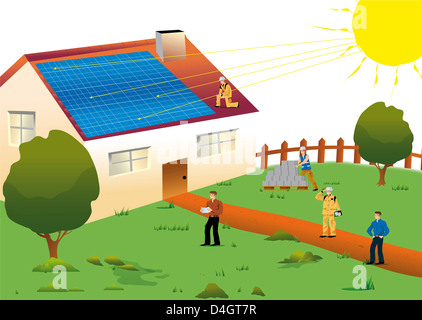 429 Solar Panel Drawing High Res Illustrations - Getty Images