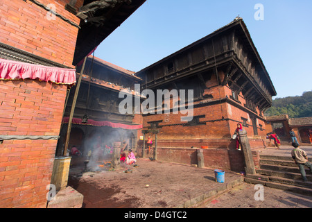 Prithbhinarayan or Prithvinarayan Hindu Temple, Gorkha Durbar, Gorkha, Nepal Stock Photo