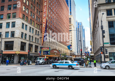 Theatre District, The Loop, Chicago, Illinois, USA Stock Photo