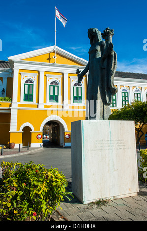 Fort Amsterdam in Willemstad, UNESCO World Heritage Site, Curacao, ABC Islands, Netherlands Antilles, Caribbean Stock Photo