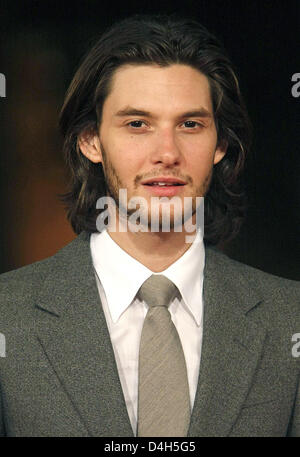 British actor Ben Barnes arrives for the premiere of his film 'Easy Virtue' at the 3rd Rome International Film Festival in Rome, Italy, 27 October 2008. Photo: Hubert Boesl Stock Photo