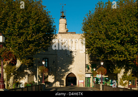 The Main Gate At Sommieres,Gard, Languedoc-Roussillon, France Stock Photo
