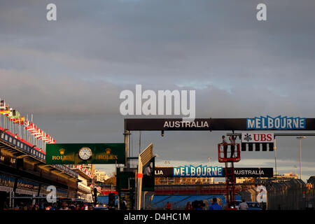 Melbourne, Australia. 14th March 2013. Motorsports: FIA Formula One World Championship 2013, Grand Prix of Australia,   Albert Park, general view  Credit:  dpa picture alliance / Alamy Live News Stock Photo