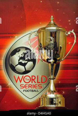 The FIFA World Series Cup trophy depicted in Dubai, United Arab Emirates, 5 January 2009. Photo: STEFAN PUCHNER Stock Photo