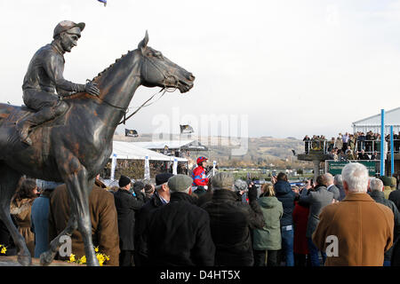 Cheltenham, UK. 13th March 2013.  Winners presentation with Sprinter Sacre, ridden by Barry Geraghty after winning the sportingbet.com Queen Mother Champion Chase Grade 1. Credit:  dpa picture alliance / Alamy Live News Stock Photo