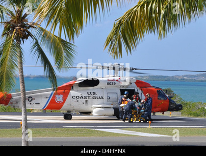 HH-60 at Guantanamo Bay, Cuba Stock Photo