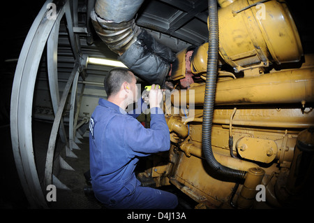 Coast Guard inspects New Orleans area Ferry Stock Photo