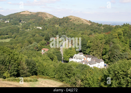 Malvern Hills view north from British Camp Herefordshire Beacon Worcestershire England UK Stock Photo