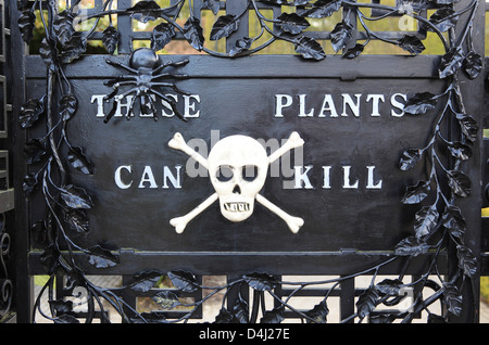 Poison Garden At Alnwick Garden Northumberland England Uk Stock