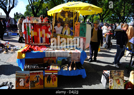 Sunday flea market in Jerez de la Frontera, Spain Stock Photo