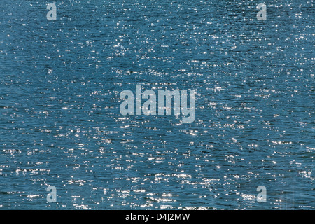 sea water shimmering full frame closeup Stock Photo