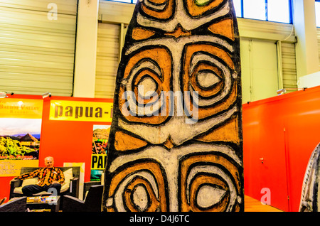 The World's Leading Travel Trade Show, Berlin, Germany, Papua-New Guinea stand Stock Photo