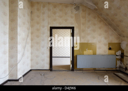 Berlin, Germany, a former office in an empty factory Stock Photo