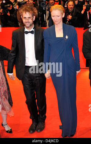 Berlinale jury members Tilda Swinton (Scottland) and Christoph Stock ...