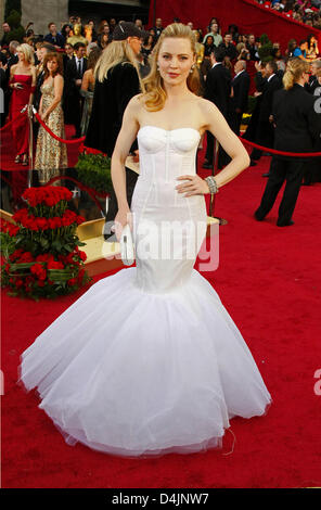 Australian actress Melissa George arrives on the red carpet for the 81st Academy Awards at the Kodak Theatre in Hollywood, California, USA, 22 February 2009. The Academy Awards, popularly known as the Oscars, honour excellence in cinema. Photo: Hubert Boesl Stock Photo