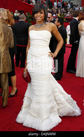 Taraji P Henson on the red carpet for the 2009 MTV MOVIE AWARDS held at ...