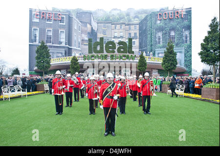 London, UK. 15th March 2013. Opening of Ideal Home Show 2013 with George Clarke, John Challis, Martin Lewis, Melinda Messenger, Laurence Llewelyn-Bowen , Alan Titchmarsh. Credit:  Piero Cruciatti / Alamy Live News Stock Photo