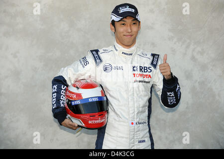 Williams F1 driver Kazuki Nakajima. 25/3/09. PICTURE DAVID
