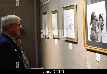 Coast Guard Art Program show Stock Photo