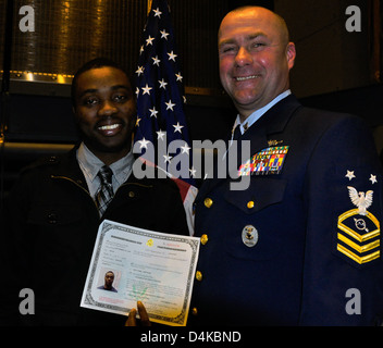 A Coast Guard service member received the Commendation Medal at Fort ...